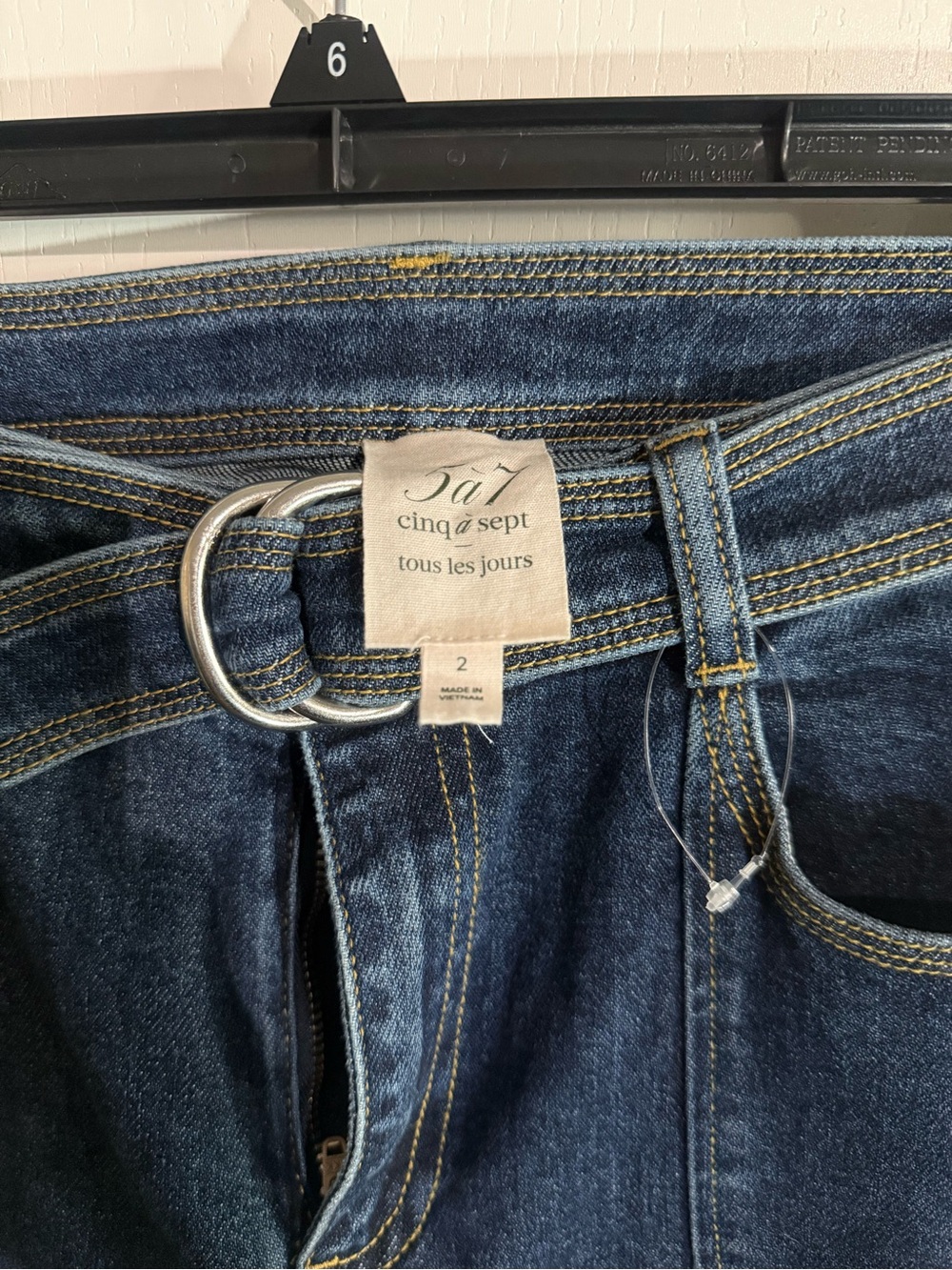 Cinq a Sept Madi high-rise belted ankle-length size 2 - Picture 3 of 9